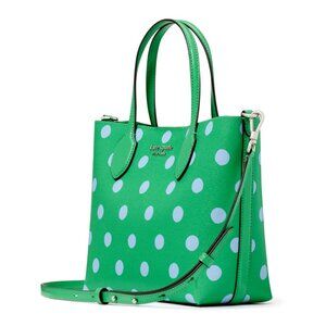 New Kate Spade Bleecker Sunshine Dots Crossbody Tote Size Small Candy Grass